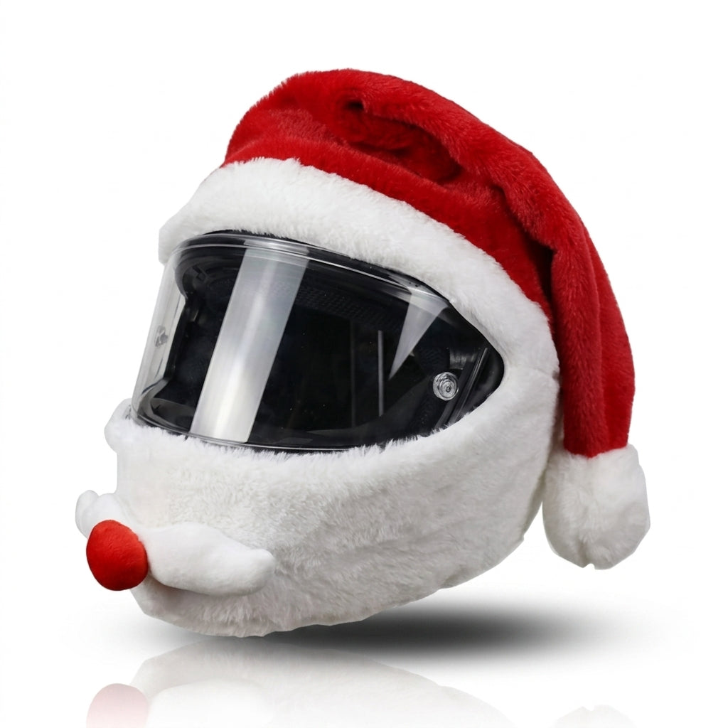 😂 Funny Plush Motorcycle Helmet Cover🏍️   – Eye-Catching Cartoon Full-Face Helmet Accessory