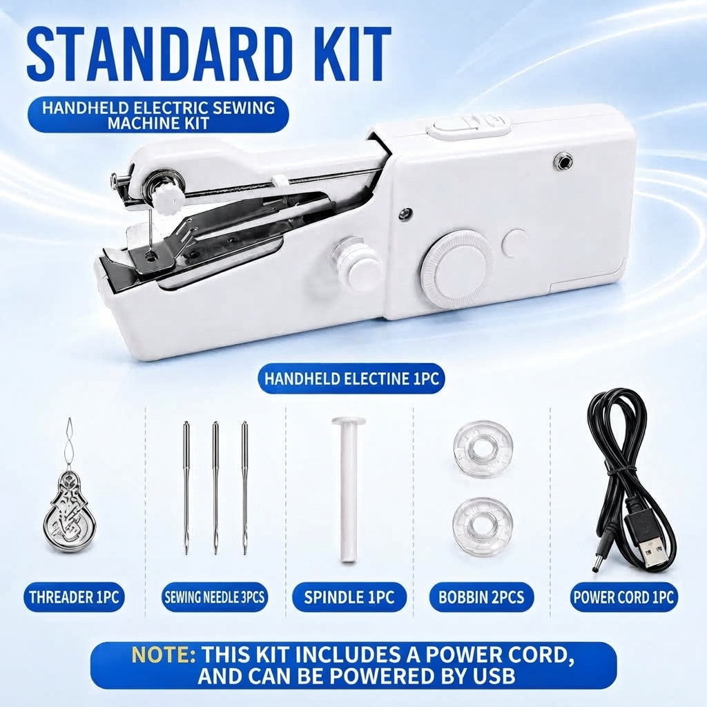 🔥Hot Deal｜Portable Handheld Sewing Machine, Fast Fabric Repair At Home