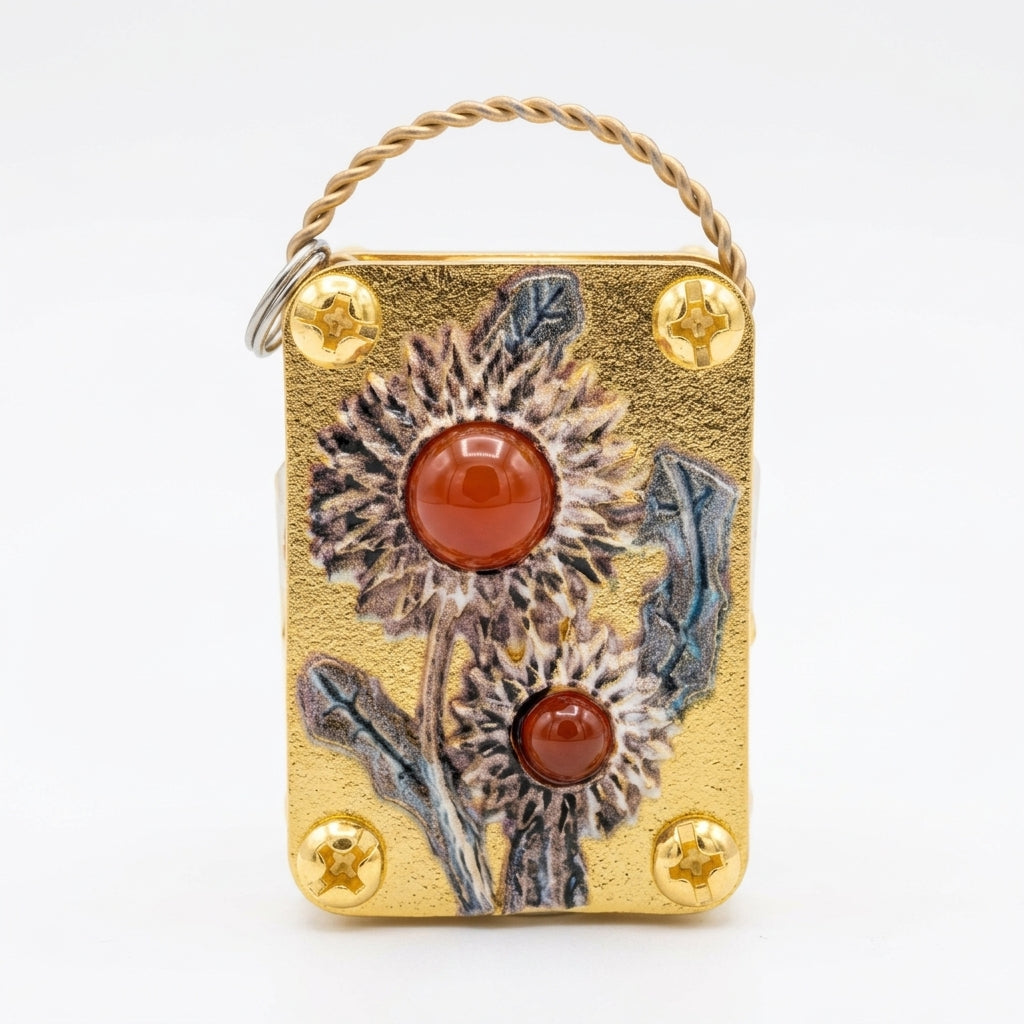 🌸 Mini Brass Flower Press – Pocket-Sized Botanical Keepsakes