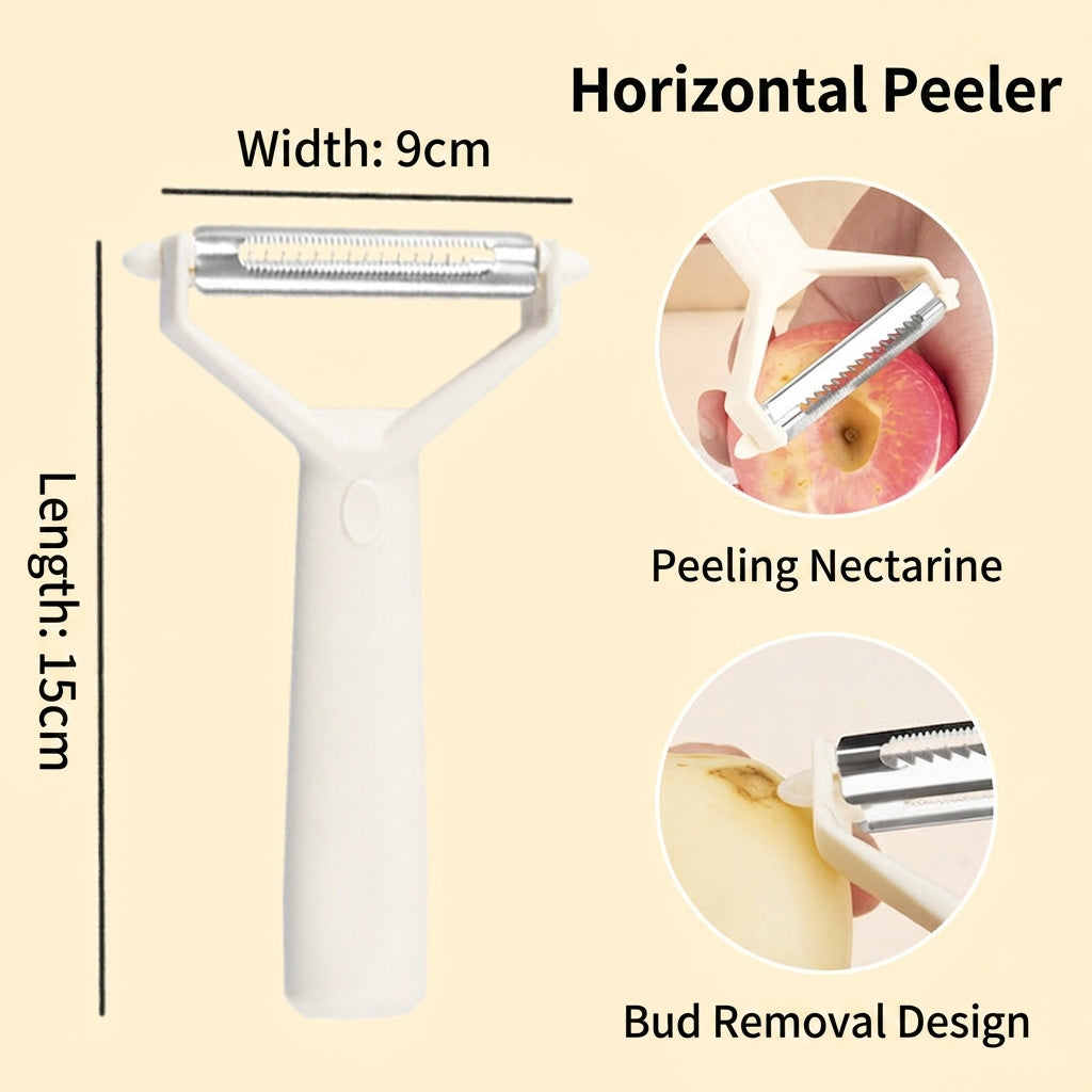 Dual-Style Rotatable Stainless Steel Blade  Vegetable & Fruit Peeler Set