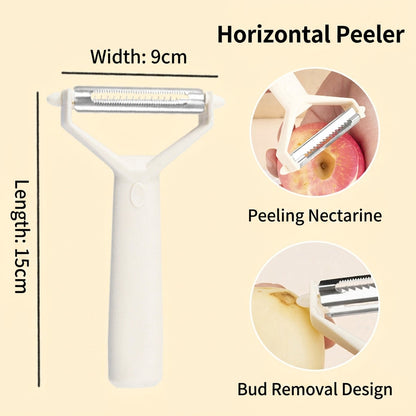Dual-Style Rotatable Stainless Steel Blade  Vegetable & Fruit Peeler Set