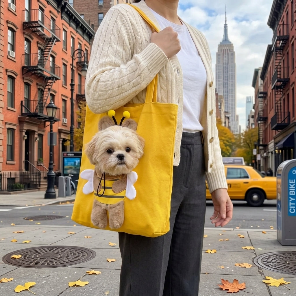 🐶🐱 Portable Pet Carrier Tote Bag – Comfortable Travel Bag for Dogs & Cats