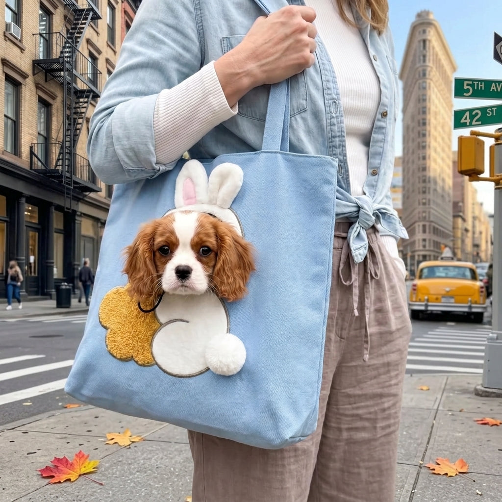 🐶🐱 Portable Pet Carrier Tote Bag – Comfortable Travel Bag for Dogs & Cats