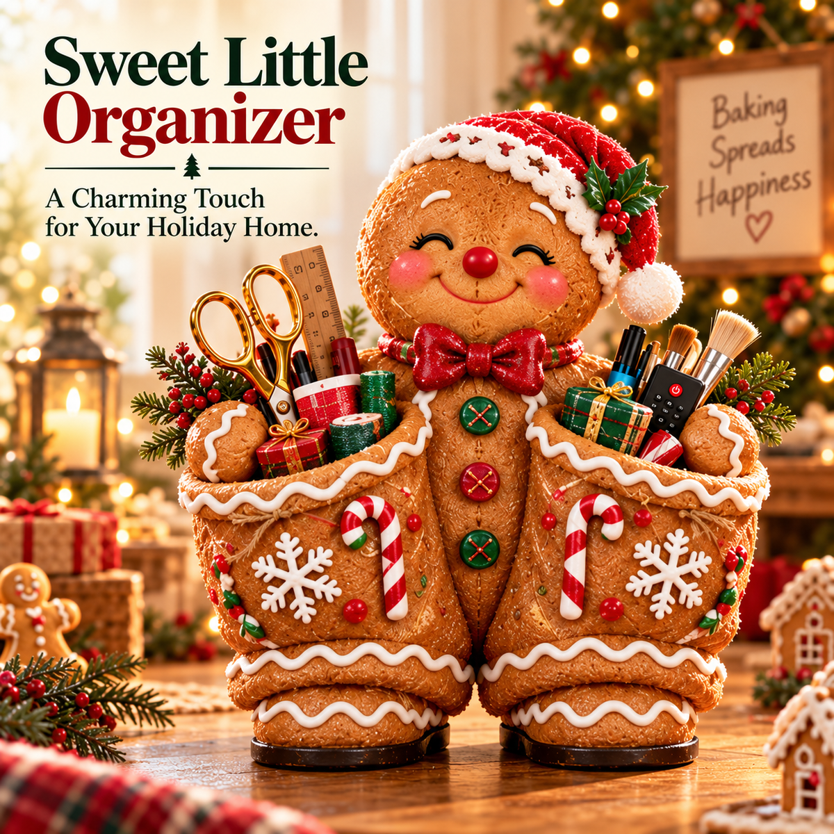 🔥 LAST DAY 50% OFF 🔥🎄 Christmas Little Helper Organizer Collection™ – Santa, Snowman, Reindeer & Gingerbread Multi-Purpose Holiday Storage Decor 🎁✨
