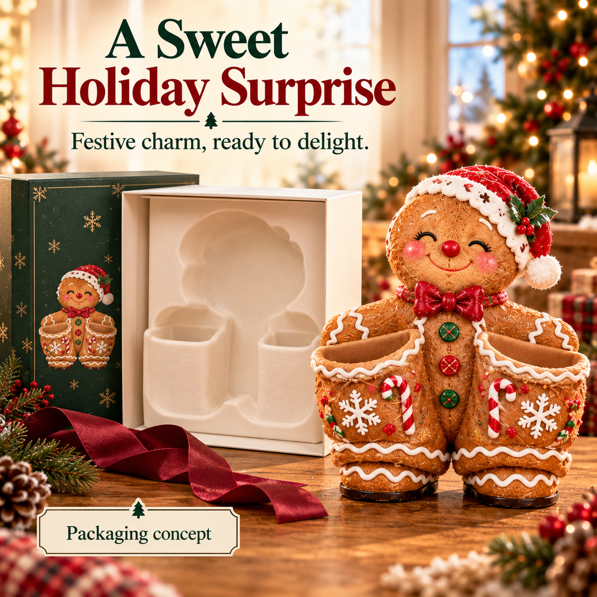 🔥 LAST DAY 50% OFF 🔥🎄 Christmas Little Helper Organizer Collection™ – Santa, Snowman, Reindeer & Gingerbread Multi-Purpose Holiday Storage Decor 🎁✨