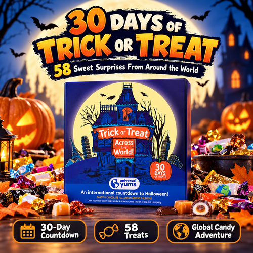 🍬 30 Days of Halloween Treats – 58 International Candy Surprises Advent Calendar