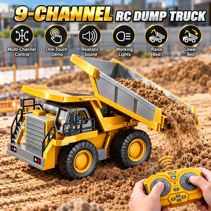 🚜2.4G Alloy RC Construction Team 1:20 Scale – 🏗️Big Remote Control Truck Fleet Toy for Boys (Free Shipping✈️)