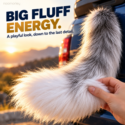 🔥Wagging Truck Tail🛻 – Fluffy Vehicle Decoration & Fun Gift for Truck Lovers 🎁