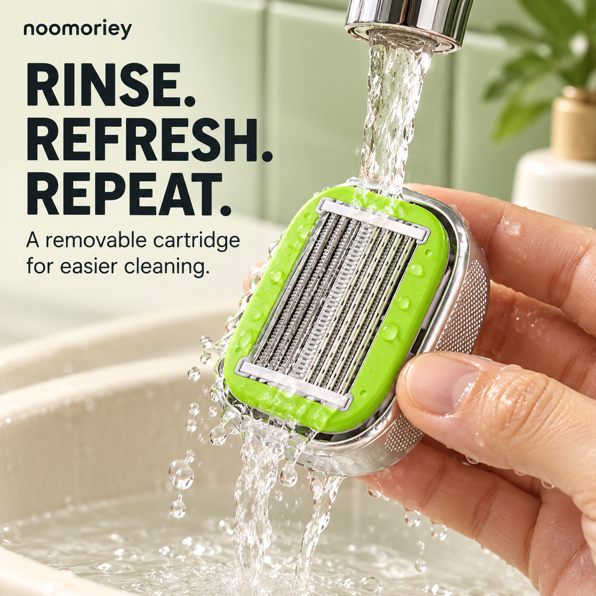 Portable Manual Body Shaver – Bidirectional Razor with Replaceable Blade