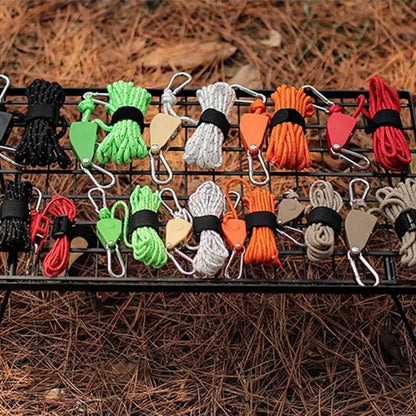 🔥Portable Adjustable Fix Tent High Strength Fast Release Pulley Camping Rope