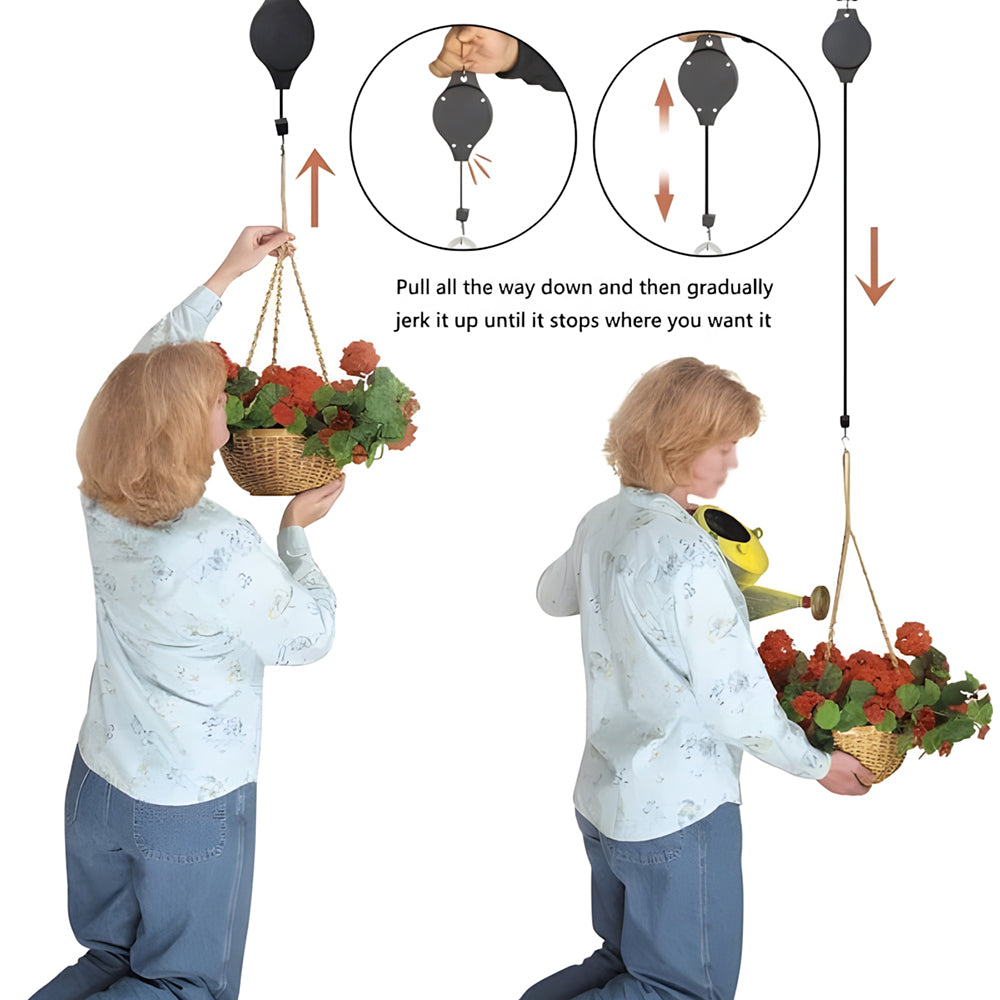 🌳Garden Plant Pulley Set for Hanging Baskets, Pots & Bird Feeders