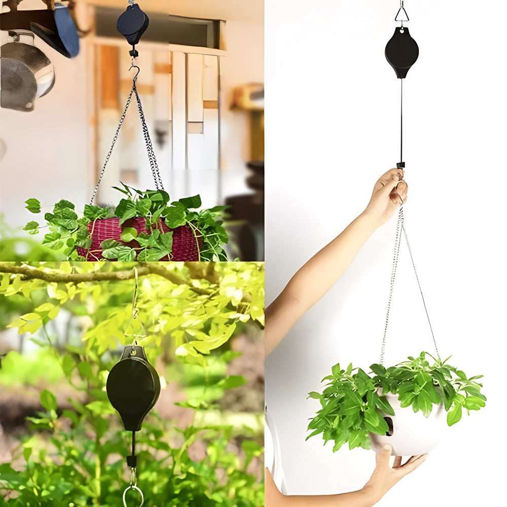 🌳Garden Plant Pulley Set for Hanging Baskets, Pots & Bird Feeders