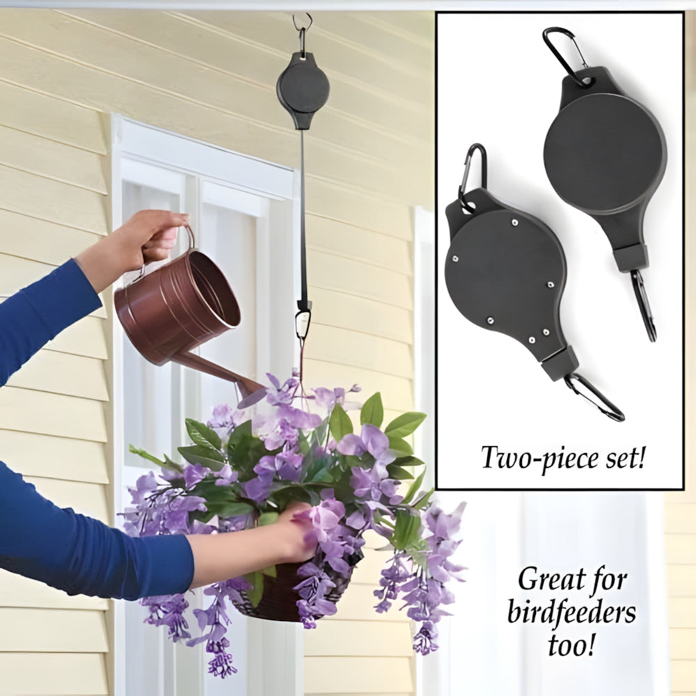🌳Garden Plant Pulley Set for Hanging Baskets, Pots & Bird Feeders