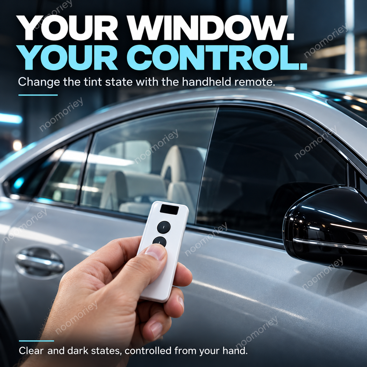 Remote Control Smart Car Window Tint Film, Switchable Privacy Glass