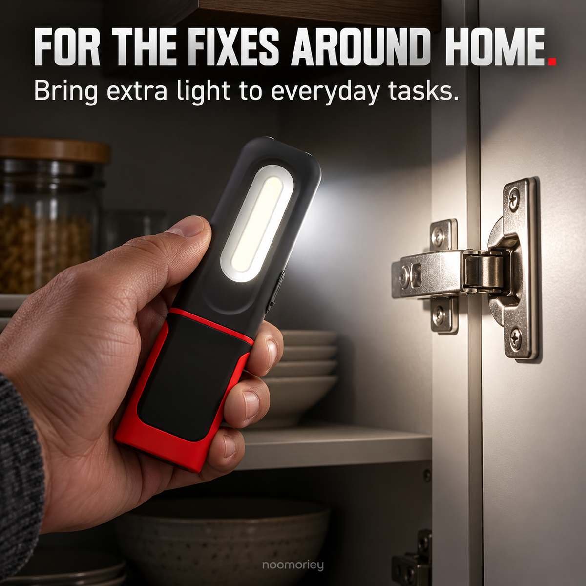 🔦 Rechargeable COB Work Light – USB-C Portable Inspection Lamp with Hanging Hook 🛠️
