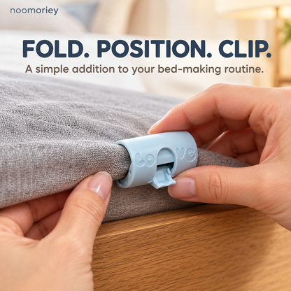 🛏️ 6 PCS Bed Sheet Holder Clips – Easy-Lock Fasteners for Neater, Stay-in-Place Bedding ✨