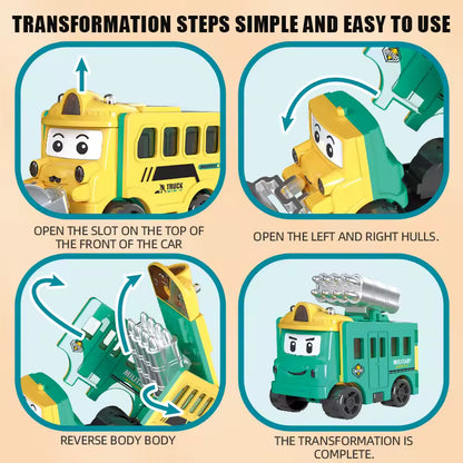🚗✨Flip & Change Reverse Car | Cartoon Transformable Kids Toy