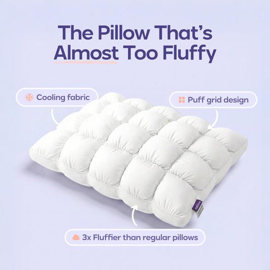 🥐 Mellow Puff™ Bread Loaf Pillow – Ultra Plush Cooling Comfort