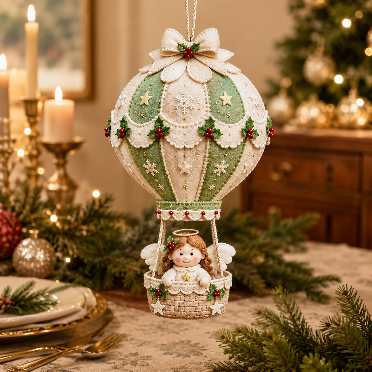 🎈 Christmas Hot Air Balloon Hanging DIY Kit