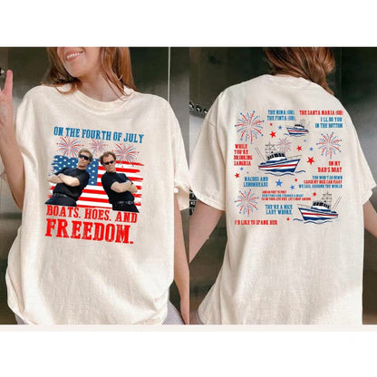 Boats Hoes And Freedom 4th Of July Parody Step Brothers T-Shirt/Sweatshirt/Hoodie