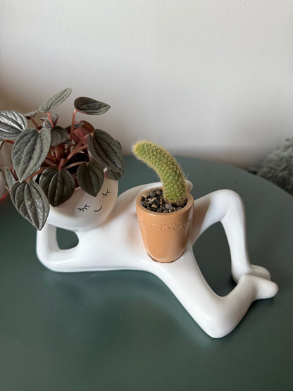 🌵Handmade Lady Plant Pot