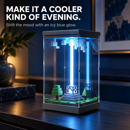 ✨ Miniature World RGB Lamp – Rechargeable Mood Light with Timer 🌈