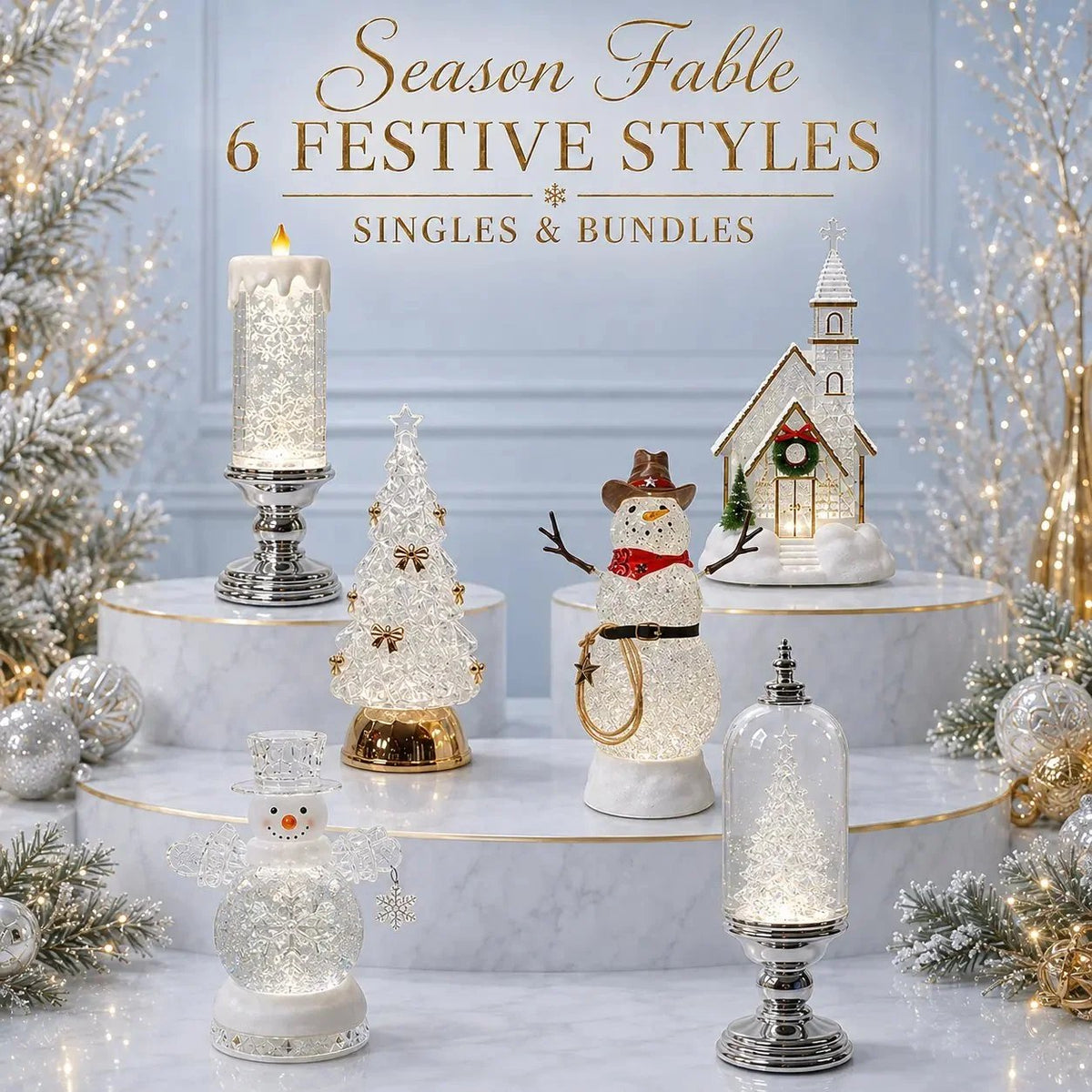 🎄 Musical Christmas Snow Globe Lantern – Glowing Lights & Swirling Snow
