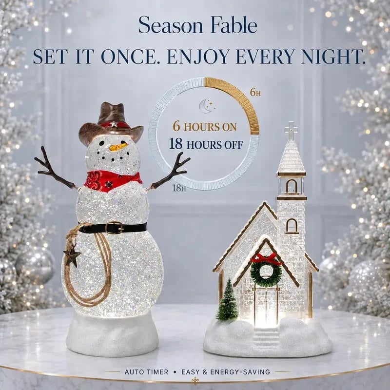 🎄 Musical Christmas Snow Globe Lantern – Glowing Lights & Swirling Snow