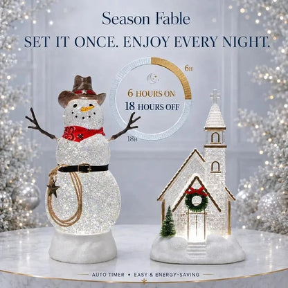 🎄 Musical Christmas Snow Globe Lantern – Glowing Lights & Swirling Snow
