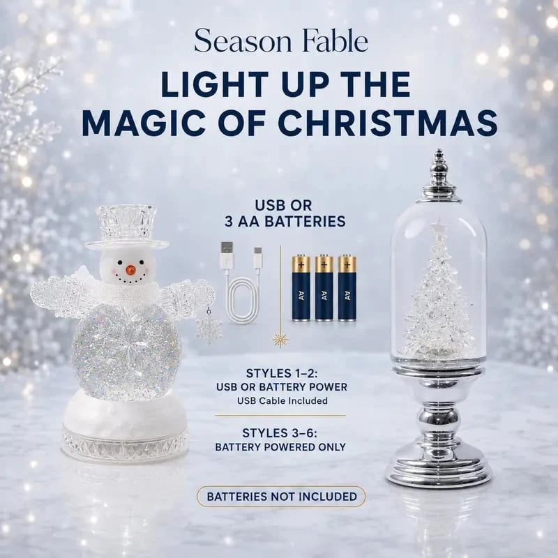 🎄 Musical Christmas Snow Globe Lantern – Glowing Lights & Swirling Snow