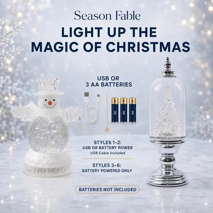 🎄 Musical Christmas Snow Globe Lantern – Glowing Lights & Swirling Snow