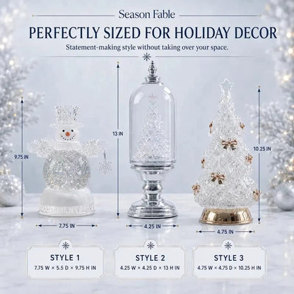 🎄 Musical Christmas Snow Globe Lantern – Glowing Lights & Swirling Snow