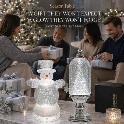 🎄 Musical Christmas Snow Globe Lantern – Glowing Lights & Swirling Snow