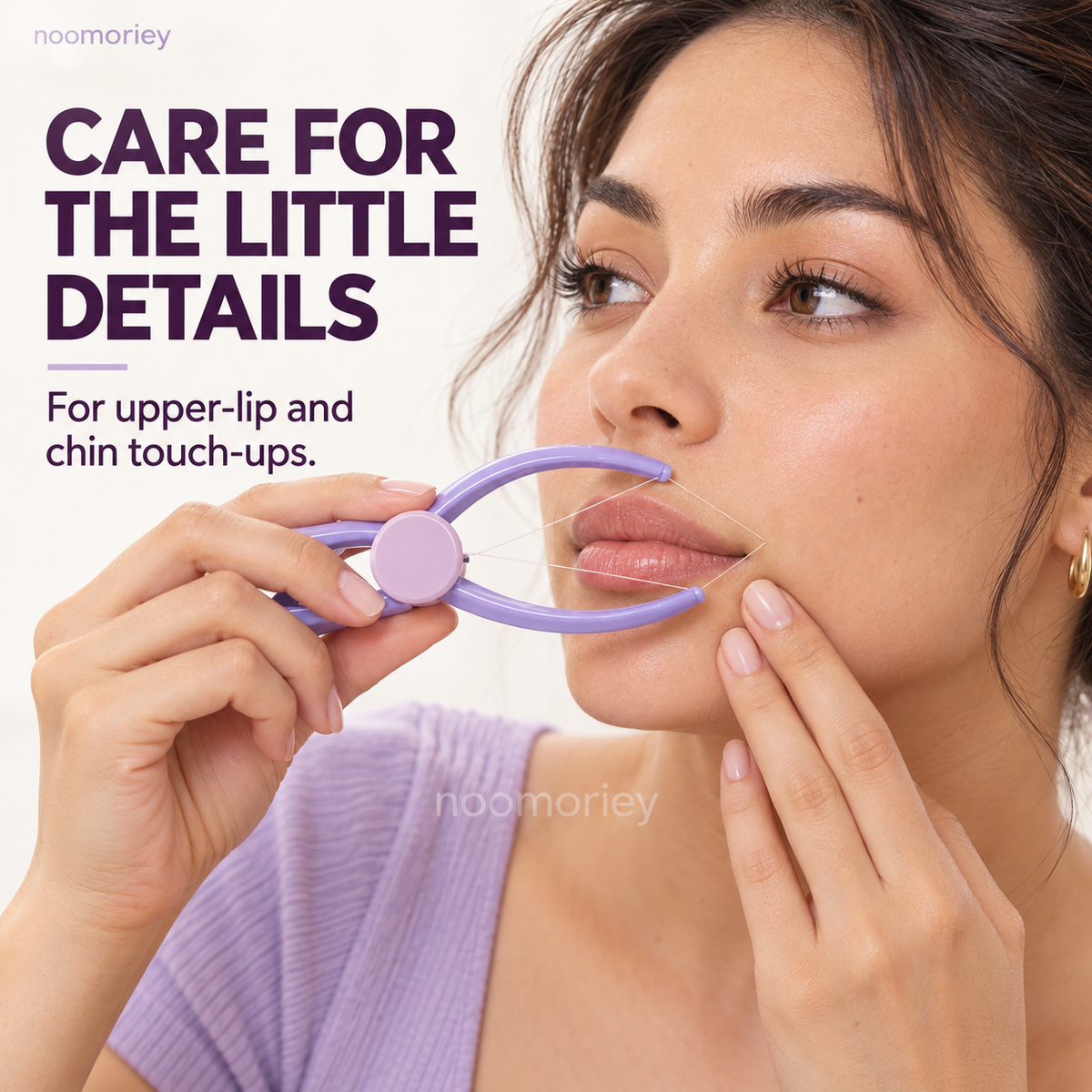 ✨ Manual Facial Threading Tool – Cotton Thread Hair Remover for Women