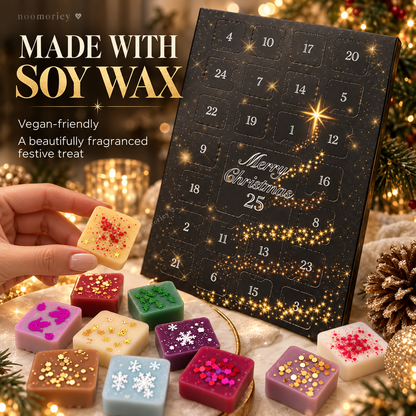 ⏰Only 50 Left!!!🚨—Available While Supplies Last.🎄 25-Day Luxury Wax Melt Advent Calendar – Scented Soy Wax Surprises for Cozy Christmas Moments !!!🎁