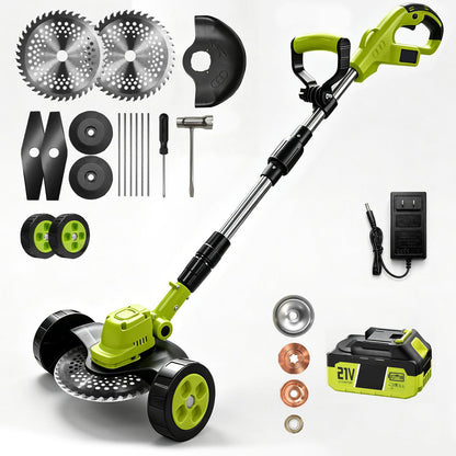 3-in-1 Cordless Lawn Mower | Lightweight Grass Trimmer & Edger | 2×21V Batteries Included