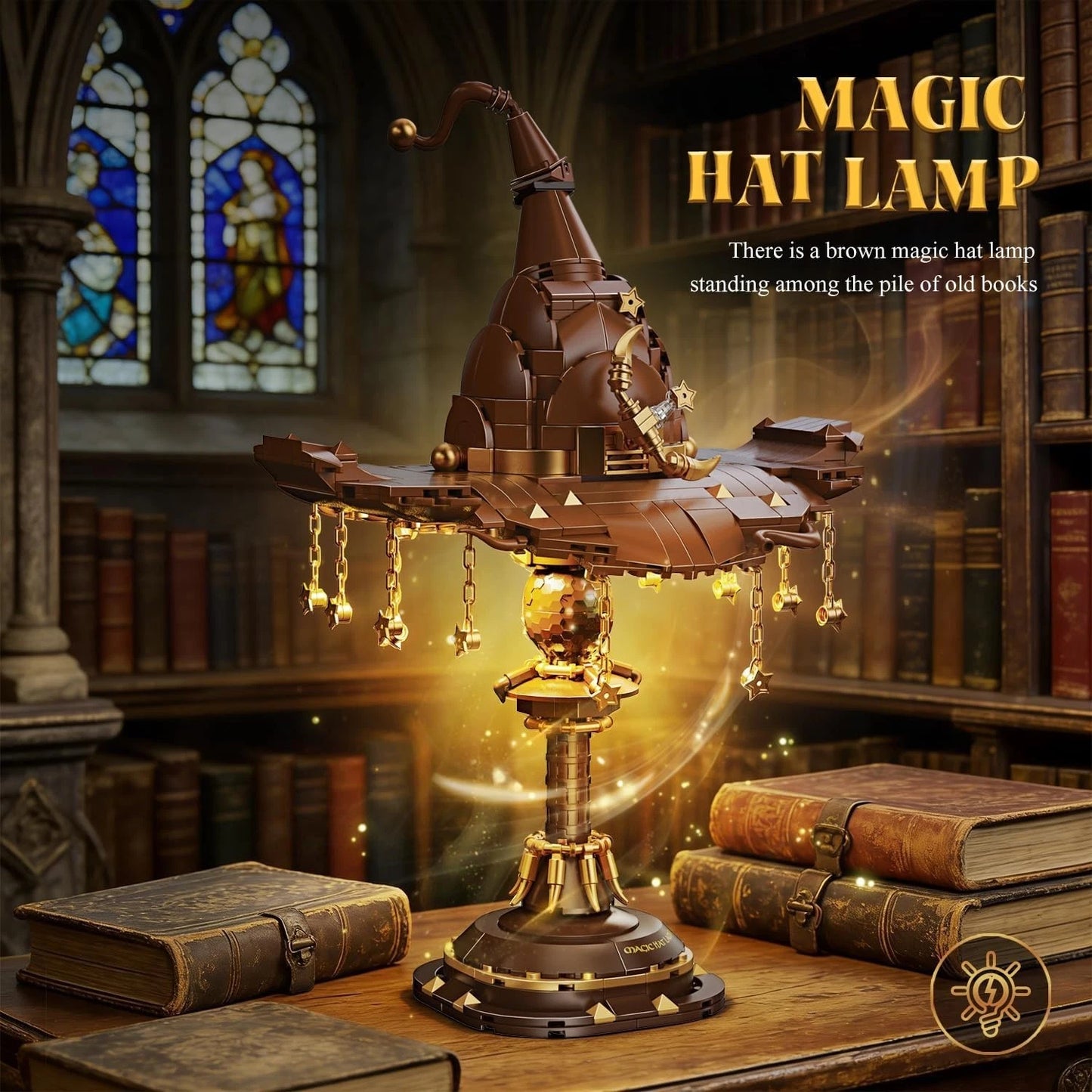Magic Hat Building Blocks Desk Lamp