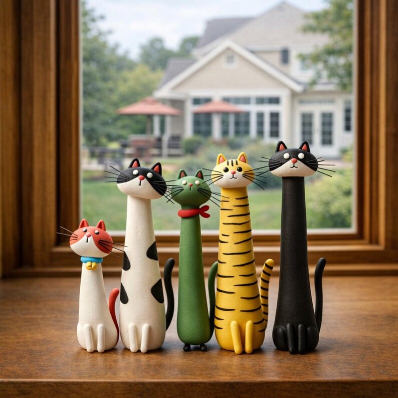 🔥LAST DAY 57% OFF - 😻Handcrafted Quirky Cat Vase
