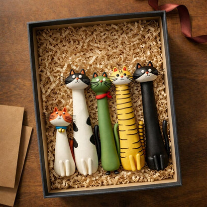 🔥LAST DAY 57% OFF - 😻Handcrafted Quirky Cat Vase