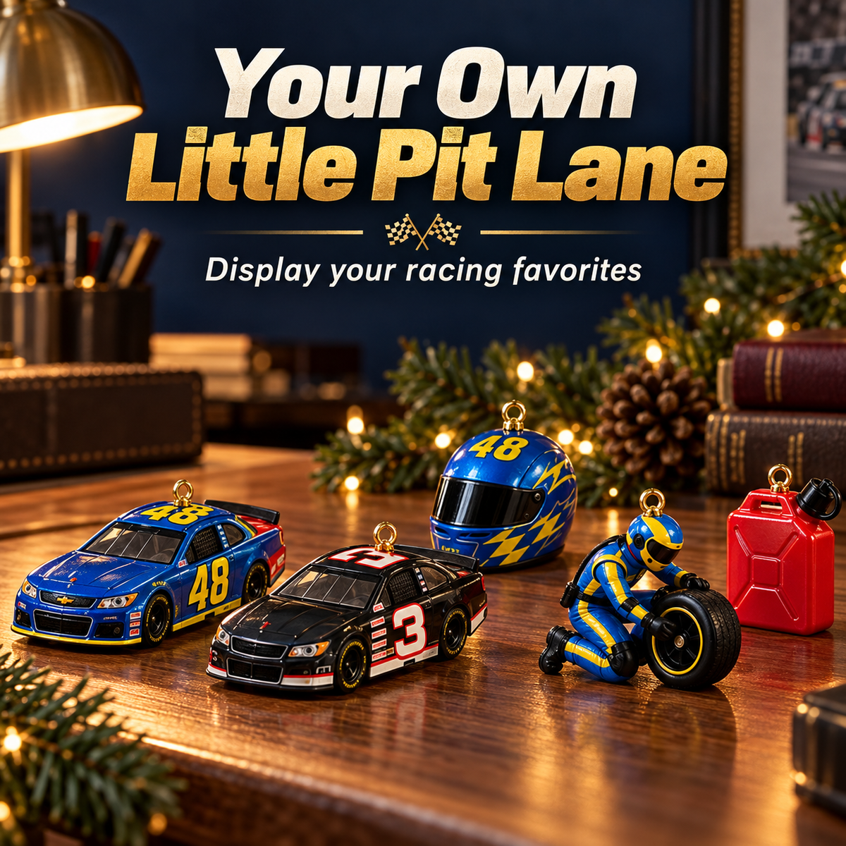 🏁 Racing Advent Calendar – 24 Days of Christmas Ornament Surprises 🎄🎁