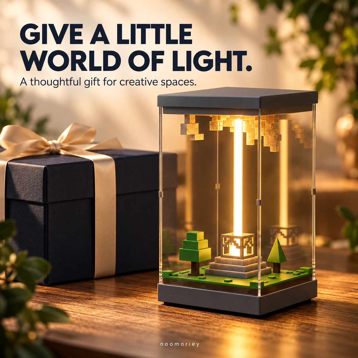 ✨ Miniature World RGB Lamp – Rechargeable Mood Light with Timer 🌈