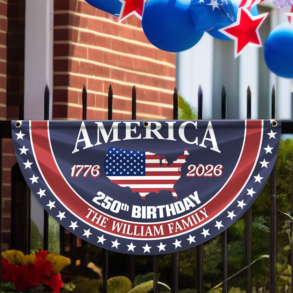 Happy 250 Years Birthday USA Flag | America Anniversary Flag | Patriotic 4th of July Flag | Independence Day House Flag Garden Flag