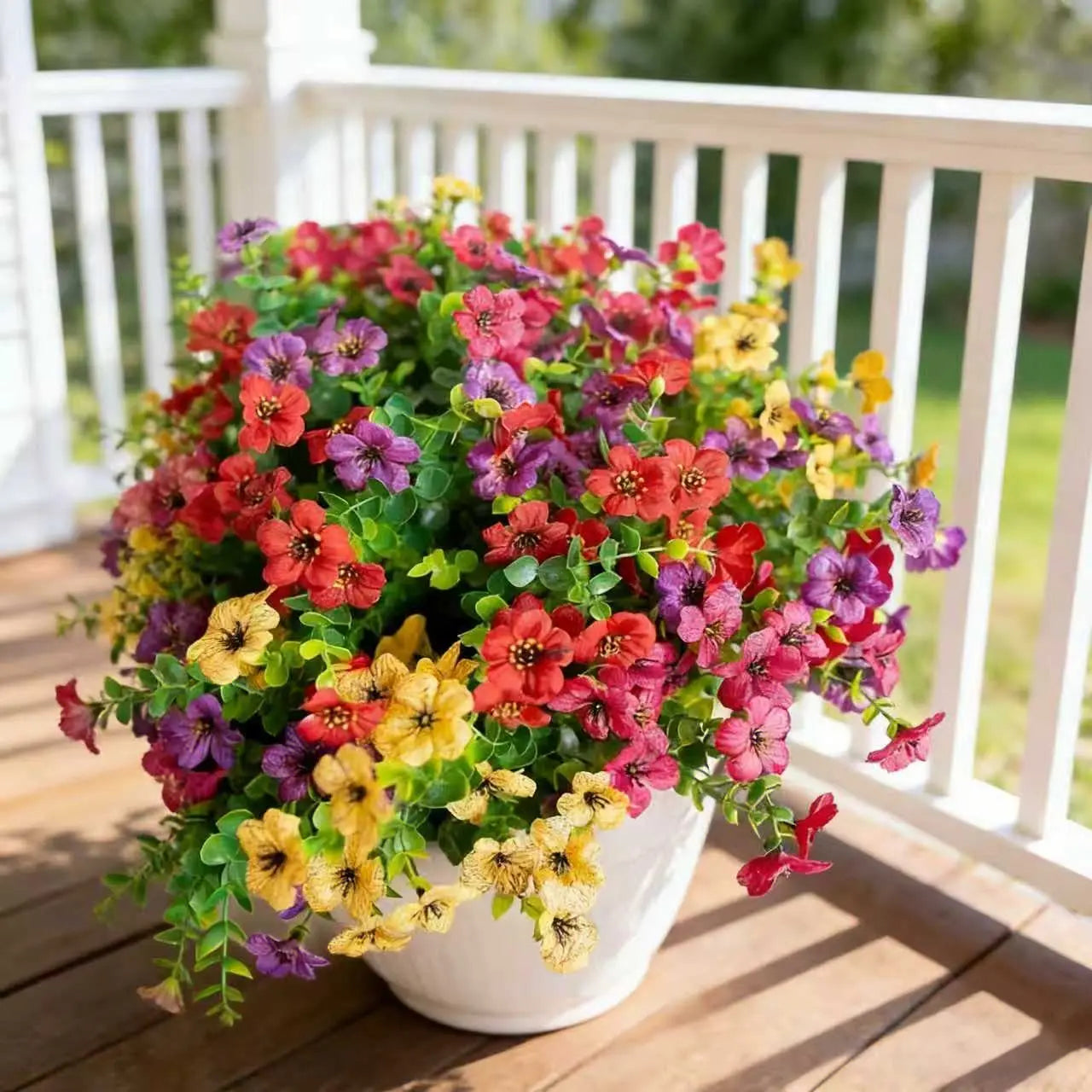 🍂Artificial Fall Flowers Faux Mums for Outdoor Indoor Garden Home Decoration