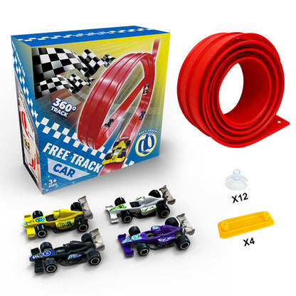 Portable Flex Track Race Car Set