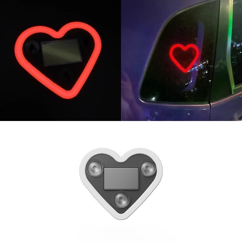 Solar Heart Neon Light for Cars - Multi-Mode & Stylish