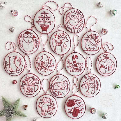 🧵Beginner-Friendly DIY Heirloom Oval Embroidery Ornament Kit Collection | Complete Kit with All Tools & Step-by-Step Guide Included 💕