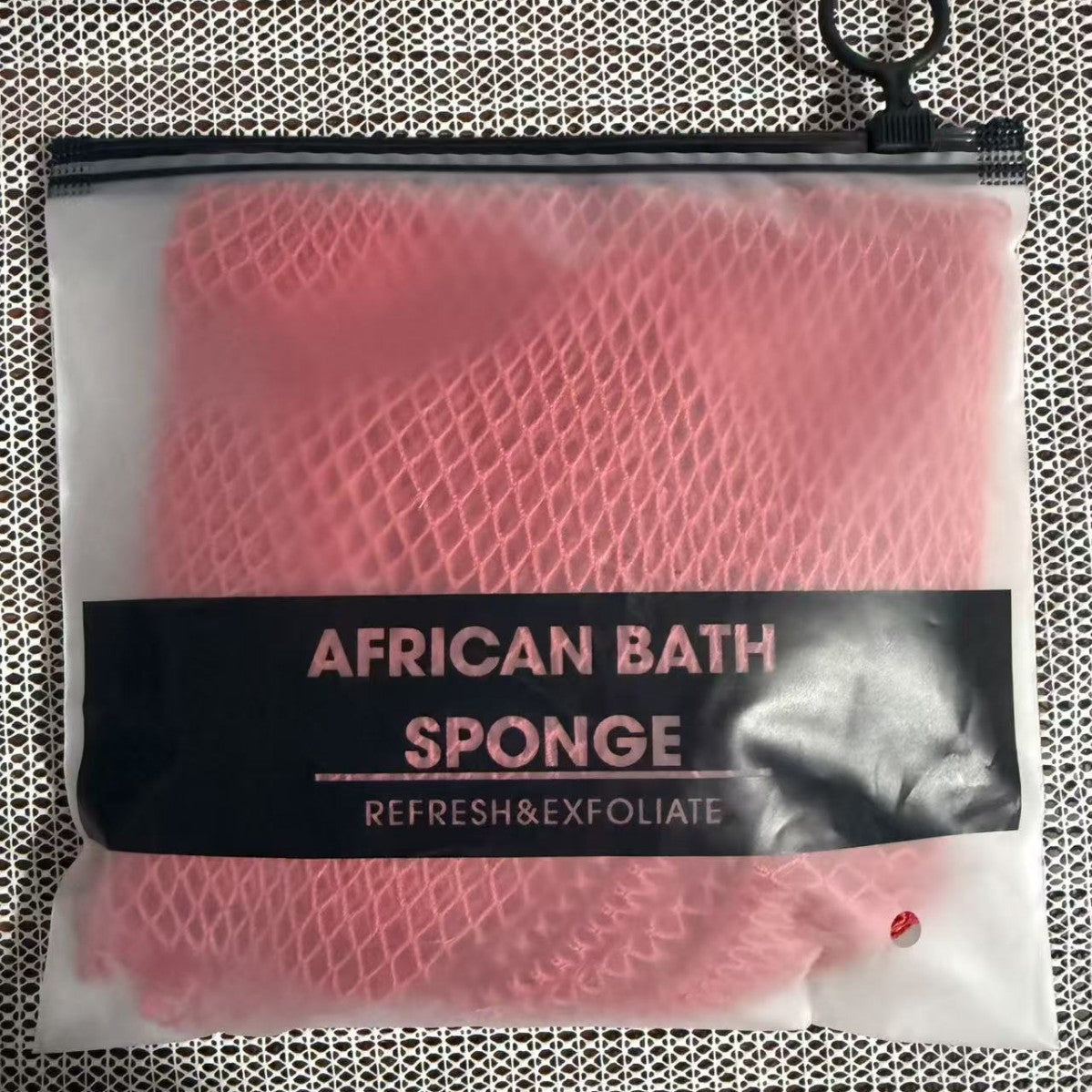 African Exfoliating Net Sponge, Authentic Ethically Sourced from Nigeria Body Scrubber