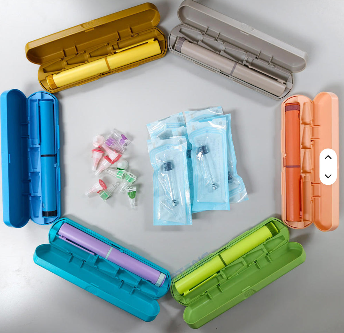 💉 Hardshell Insulin Pen Case – Compact Pen & Needle Organizer for Daily Carry, Work & Travel