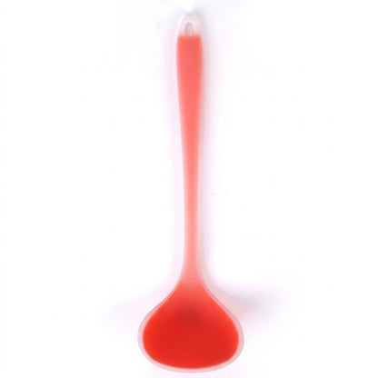 🥄 2-in-1 Silicone Scraper Ladle – Flexible Cooking Spoon for Scooping, Stirring & Scraping Every Last Drop