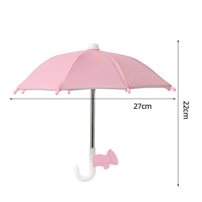 📱☂️Protection Phone Umbrella for Sun Universal Adjustable Piggy Suction Cup Phone Stand with Sun Shade Cover